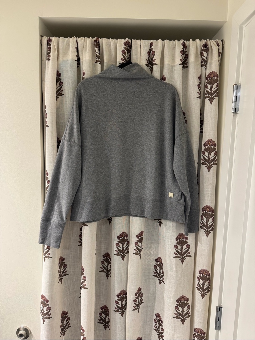 95% Cotton Cleo Mock Neck Sweatshirt